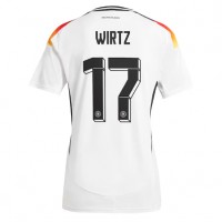 Camisa de Futebol Alemanha Florian Wirtz #17 Equipamento Principal Mulheres Europeu 2024 Manga Curta